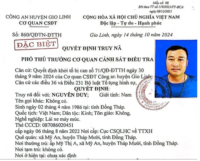 Truy nã đặc biệt đối tượng giao cấu với trẻ em Truy na dac biet doi tuong giao cau voi tre em