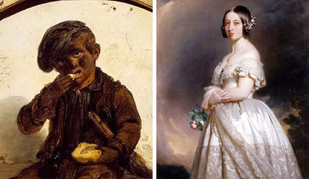  2. Cung điện Buckingham từng có một cậu bé chuyên trộm quần lót của Nữ hoàng Victoria: Vào ngày 14/12/1838, một người lính gác đêm ở một trong những căn phòng ở cung điện Buckingham bắt được một cậu bé khoảng 14 tuổi cả người đầy nhọ nồi. Cậu bé mặc hai cái quần và trong túi quần lộ ra vài chiếc quần lót phụ nữ. Hóa ra, cậu bé trốn sau nội thất hoặc bên trong ống khói lò sưởi vào ban ngày và đi quanh cung điện vào ban đêm. Đôi khi cậu bé trốn dưới bàn trong những buổi họp hoàng gia và nghe trộm cuộc nói chuyện của họ. Khi đói bụng, cậu bé đi lấy đồ ăn trong bếp và thậm chí còn giặt quần áo trong phòng giặt. Cậu bé đã sống trong cung điện cả 1 năm, và sau đó còn bị bắt trong cung điện 3 lần nữa.