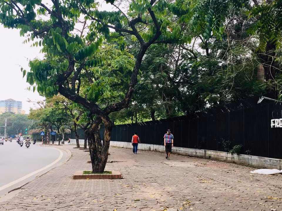 Tại các tuyến phố vắng bóng người qua lại. 