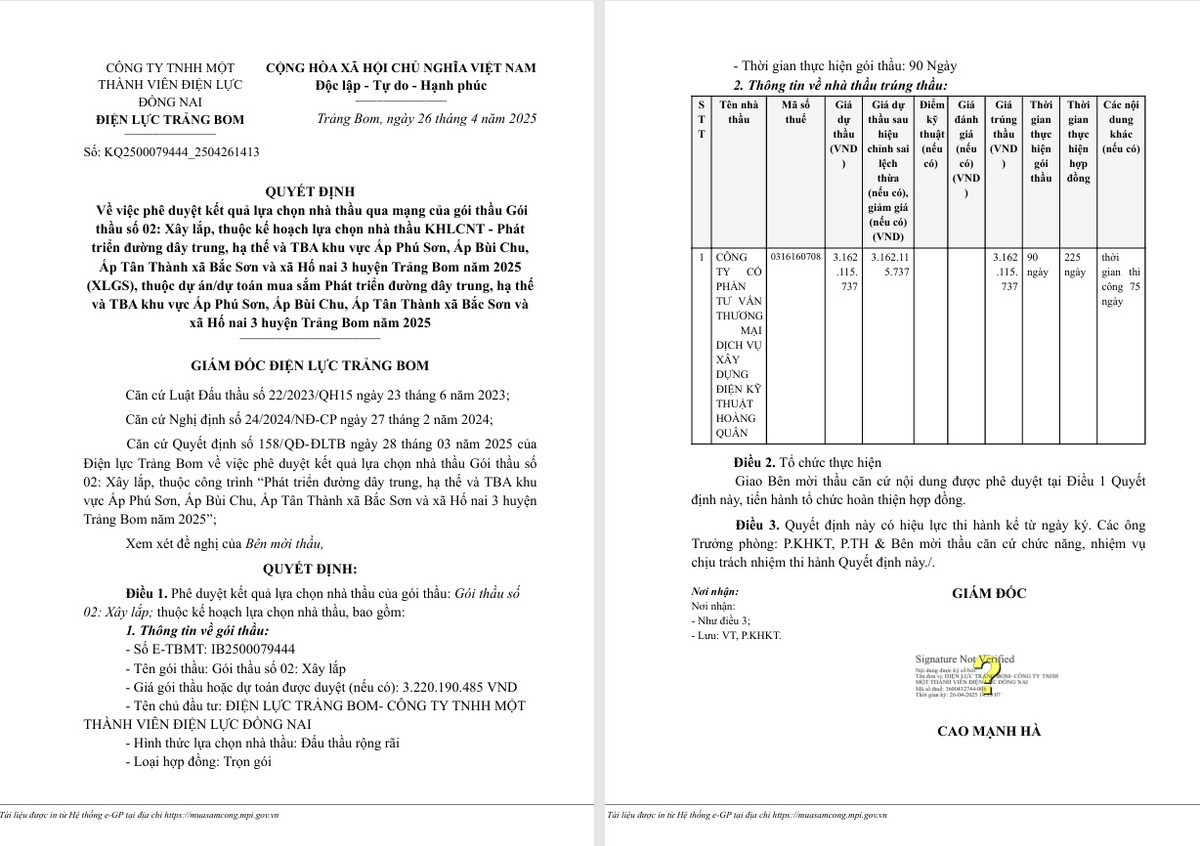 Kỹ thuật Hoàng Quân một tháng trúng 5 gói thầu xây lắp tại Đồng Nai Ky thuat Hoang Quan mot thang trung 5 goi thau xay lap tai Dong Nai