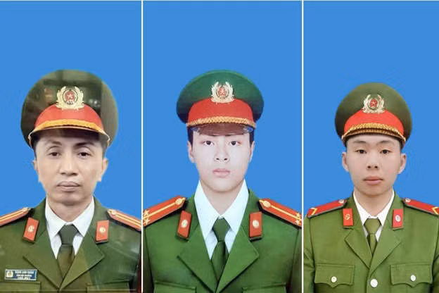 Truy tang bang khen doi voi 3 chien si hy sinh khi chua chay