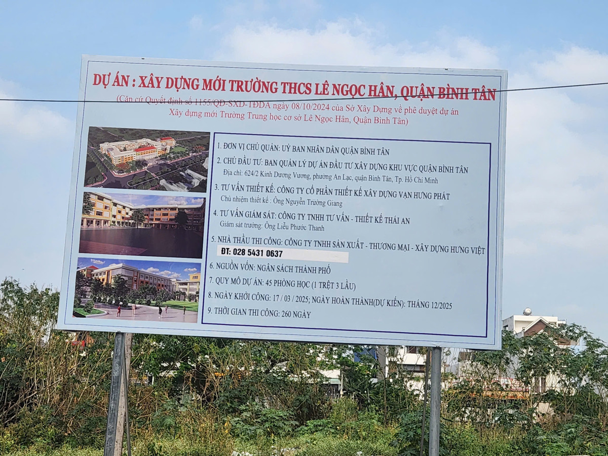 TP HCM: Cty Hung Viet 1 thang trung 2 goi thau xay truong hoc tai Binh Tan-Hinh-2