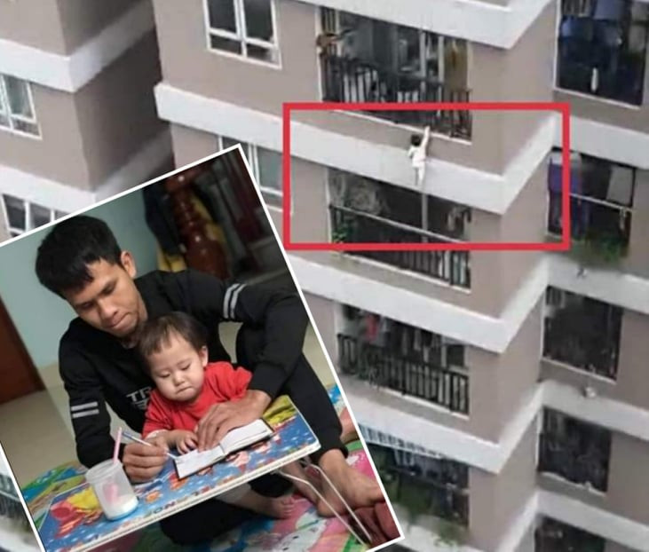 Suc khoe chau be roi tu tang 12A duoc cuu song gio ra sao?