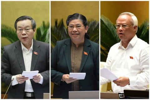 Tien hanh mien nhiem 3 Pho Chu tich Quoc hoi khoa XIV