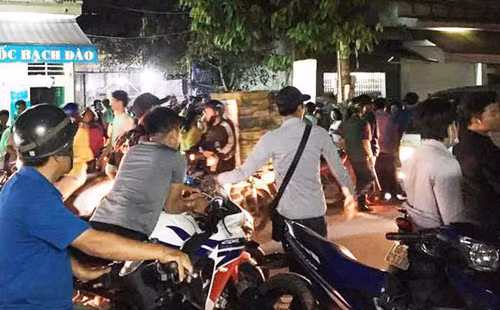 Hiện trường vụ án mạng khiến 2 bà cháu tử vong ở TP.Biên Hòa đêm 23/1.