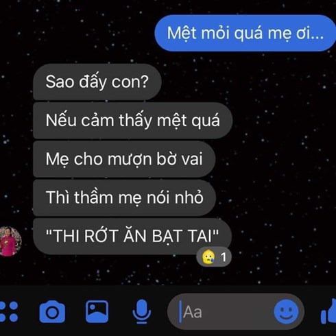 "Cười rách mép” với tin nhắn cực dễ thương của bà mẹ mùa thi Đoạn tin nhắn được chia sẻ với hàng chục nghìn lượt yêu thích.