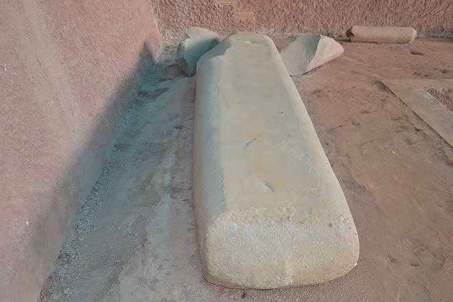 Một số hiện vật tìm thấy tại khu di tích.