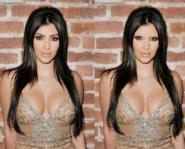  Kim Kardashian không có lông mày. Ảnh: The Richest.