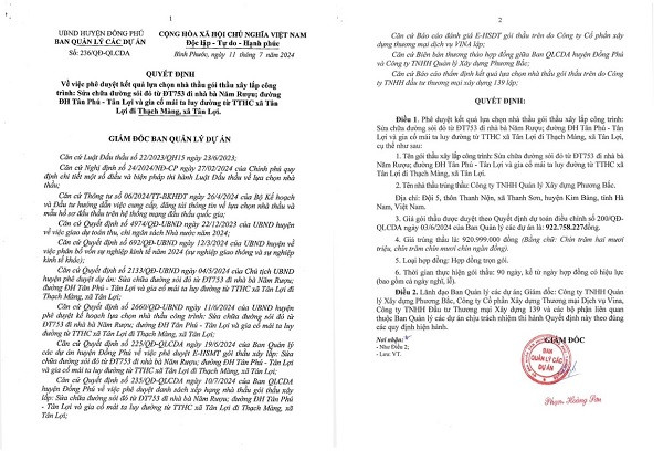 Bình Phước: Gói thầu sửa chữa hệ thống thoát nước QL13 về tay ai? - Hình 5 Binh Phuoc: Goi thau sua chua he thong thoat nuoc QL13 ve tay ai?-Hinh-5