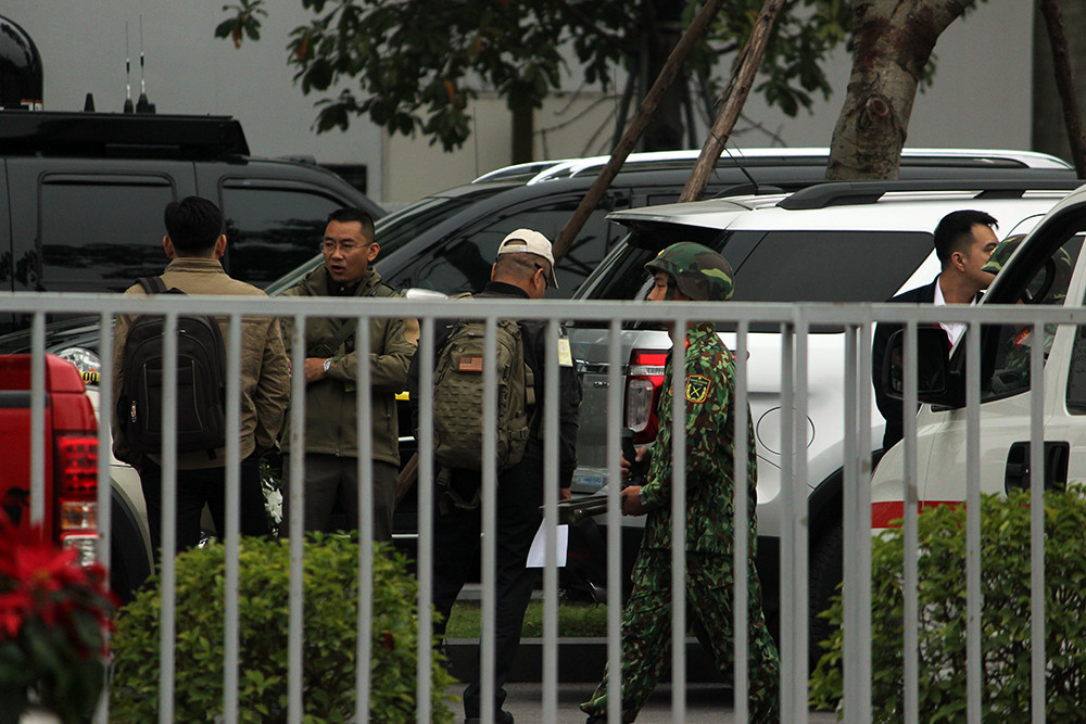 An ninh được thắt chặt tối đa trong ngày hôm nay tại khách sạn JW Marriott.