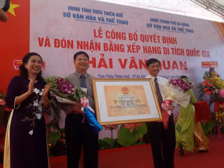 Hai Van Quan duoc cong nhan di tich cap quoc gia