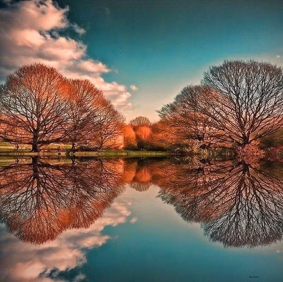 Hình ảnh cảnh quan phản chiếu xuống mặt nước ở công viên Hyde Park, London, nước Anh là một trong những hình ảnh gây nhiều tranh cãi nhất trên các diễn đàn về nhiếp ảnh. Nhiều người cho rằng sự phản chiếu hoàn hảo này chắc chắn là sản phẩm của photoshop tuy nhiên sự thực khiến nhiều người ngỡ ngàng, đây là một trong những hình ảnh khó tin nhưng có thật. (Nguồn Brilio)