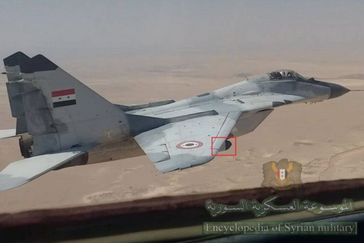 Trang Avia-pro của Nga giải thích rằng các tiêm kích MiG-29 của không quân Syria đã được nâng cấp khả năng tác chiến điện tử, thông qua bộ thiết bị gây nhiễu (ADS) Talisman do Belarus sản xuất.