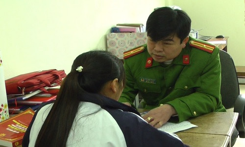 Cơ quan công an lấy lời khai của G.