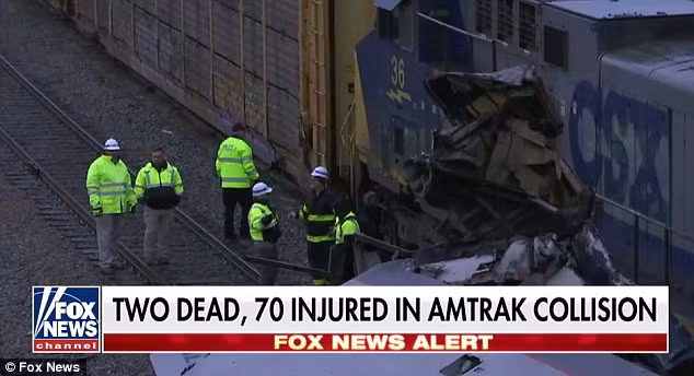 Được biết, Ủy ban An toàn Giao thông Quốc gia đã mở cuộc điều tra nguyên nhân vụ tai nạn tàu hỏa thảm khốc vừa xảy ra ở Nam Carolina. Ảnh: Fox News.