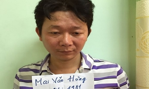 Mai Văn Hưng tại cơ quan điều tra.