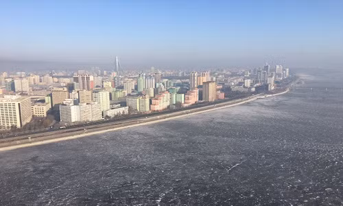 Một số hình ảnh đầu tiên tại Bình Nhưỡng. Ảnh: Michael Spavor.