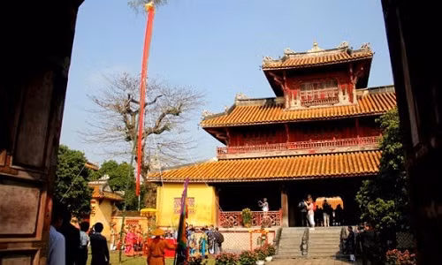 Điện Thái Hòa mỗi dịp Tết.