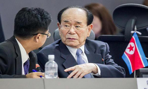 Ông Kim Yong Nam, sinh năm 1928, được bầu làm chủ tịch Hội đồng nhân dân tối cao - cơ quan lập pháp cao nhất của Triều Tiên kể từ năm 1998 - Ảnh: UPI.