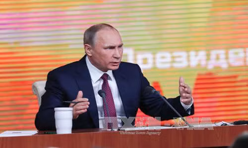 Tổng thống Nga Vladimir Putin. Ảnh: THX/TTXVN.