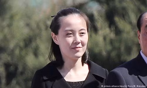 Bà Kim Yo Jong, em gái lãnh đạo Triều Tiên Kim Jong Un . Ảnh: DPA.