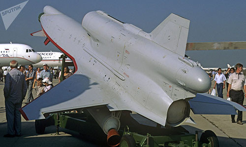 Một chiếc máy bay không người lái Tu-300 tại triển lãm hàng không. Sputnik.