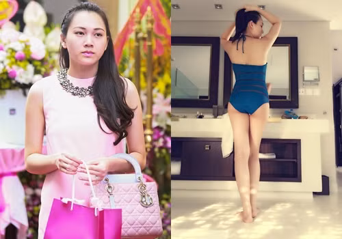 Người mẫu Việt - Ngọc Thạch giảm 10 kg chỉ sau 25 ngày sinh. Theo cô chia sẻ, cô không ăn kiêng chút nào mà dùng liệu pháp massage bấm huyệt để giảm số đo vòng eo, kết hợp tập yoga 6 buổi /tuần, mỗi buổi 1 giờ để giảm cân.