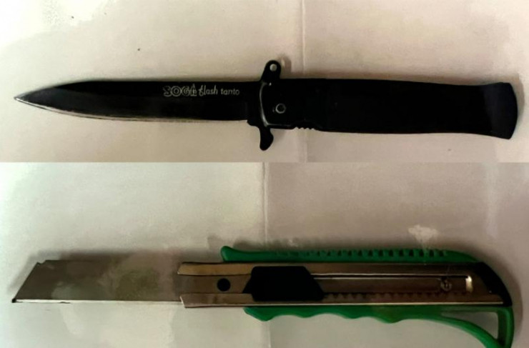 Sau khi xảy ra vụ việc, anh X. đã đến cơ quan công an trình báo. Chỉ sau chưa đầy một ngày, lực lượng công an đã triệu tập M. và H. cùng người liên quan đến làm việc. Mở rộng vụ án, cơ quan điều tra làm rõ ngày 16/2, M. lên mạng kết nối được với một nam thanh niên (chưa xác định được nhân thân) và hẹn gặp nhau tại một khách sạn ở huyện Hoài Đức, Hà Nội để mua bán dâm. Khoảng 11h cùng ngày, M vào khách sạn gặp bị hại, còn K. mang theo một con dao gấp đưa cho H. sử dụng rồi cả hai ngồi chờ ở ngoài đợi thông tin từ M. (Ảnh Công an TP HCM) 