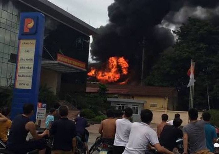 Hiện trường vụ cháy.