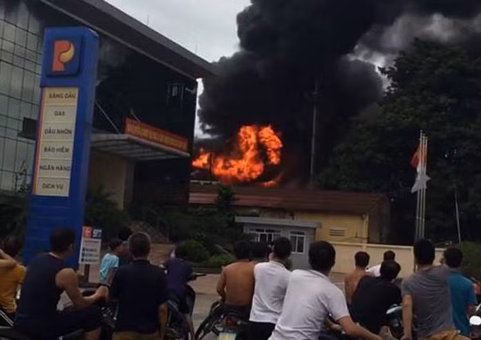 Hiện trường vụ cháy.