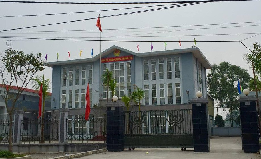 Trụ sở UBND xã Hồng Tiến.