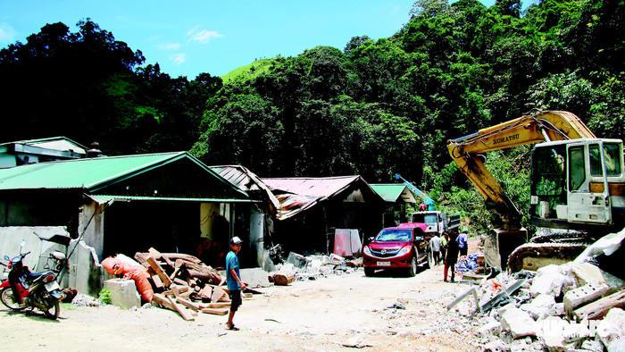 “Đại bản doanh” của trùm ma túy sau đợt trấn áp của ban chuyên án. Ảnh: Tuổi trẻ.