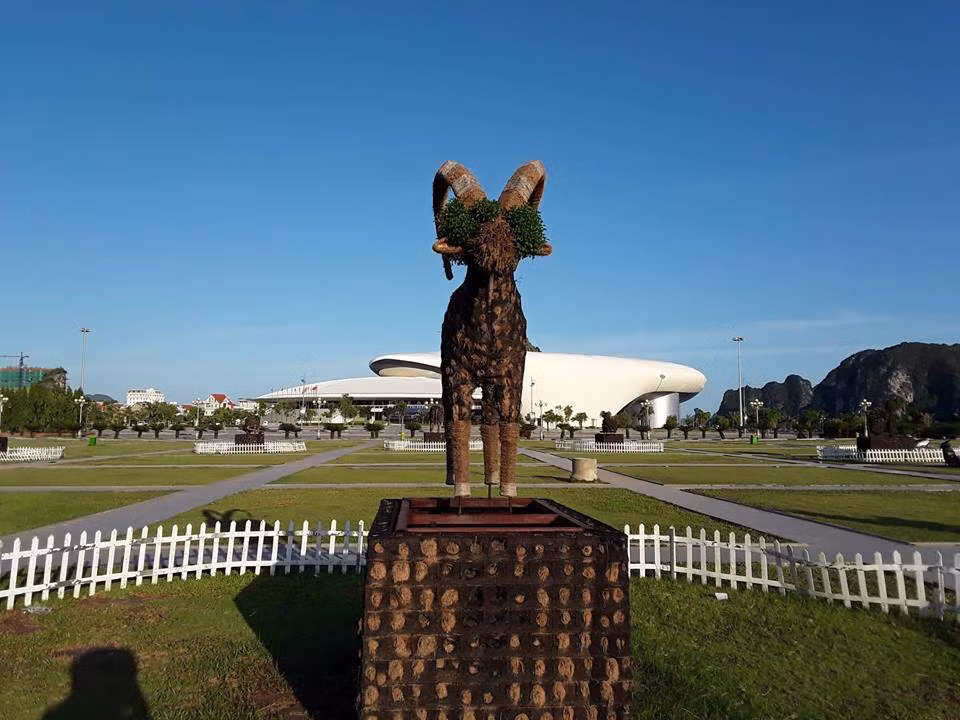 Chú dê vô cùng ngộ nghĩnh khi cỏ mọc tua tủa trên đầu.