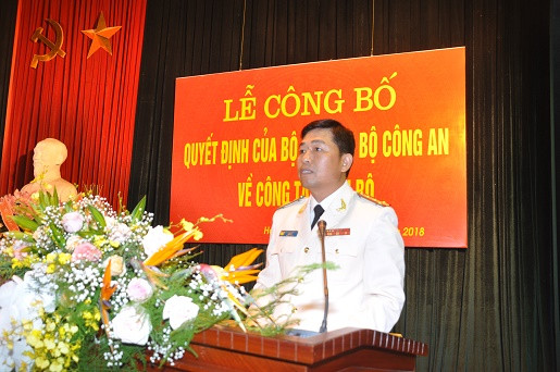 Đại tá Vũ Thanh Chương - tân Giám đốc Công an tỉnh Hải Dương. Ảnh: Công an tỉnh Hải Dương.