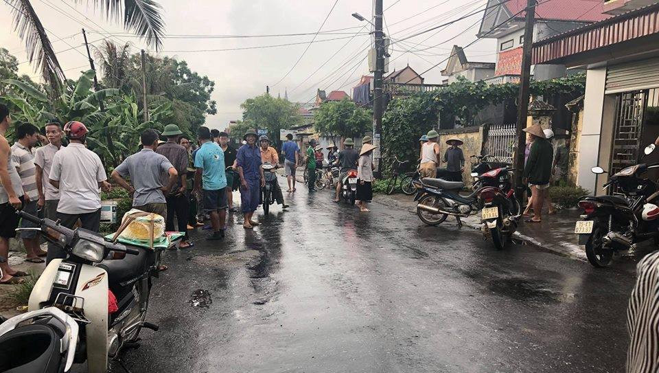 Gia đình bà Tám đang lo tang lễ cho nạn nhân,