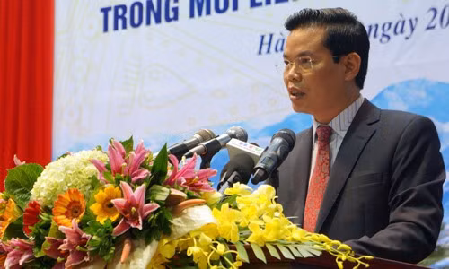 Bí thư Tỉnh ủy Hà Giang Triệu Tài Vinh. Ảnh: Báo Hà Giang.