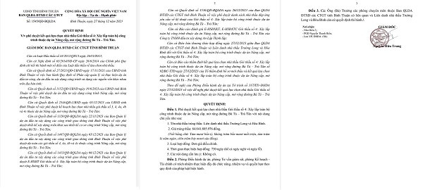 Bình Thuận: Gói thầu 45 tỷ, chỉ LD Thăng Long - Trường Long tham gia - Hình 4 Binh Thuan: Goi thau 45 ty, chi LD Thang Long - Truong Long tham gia-Hinh-4