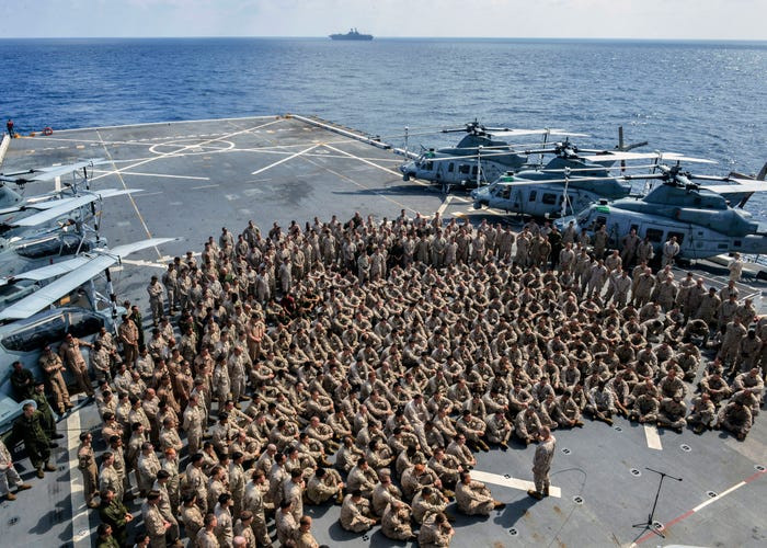 Tàu đổ bộ tấn công của Thuỷ quân Lục chiến Mỹ. Nguồn ảnh: BI.