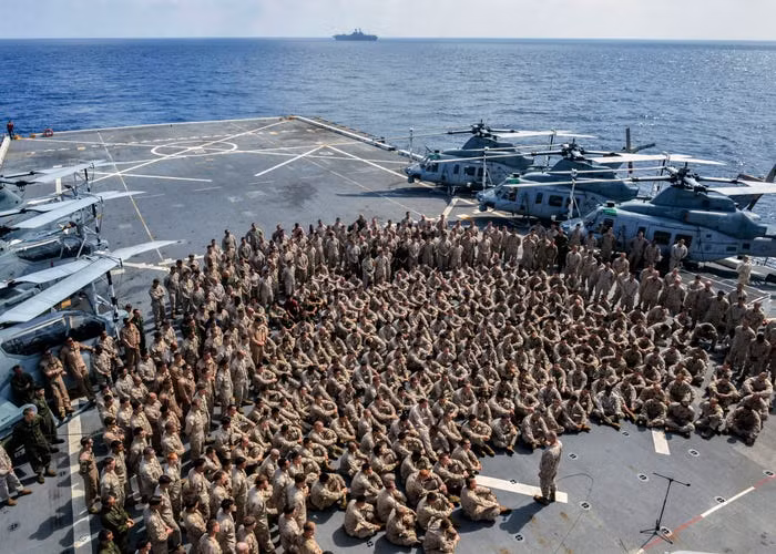 Tàu đổ bộ tấn công của Thuỷ quân Lục chiến Mỹ. Nguồn ảnh: BI.