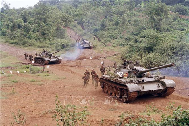 Với lực lượng xe tăng lớn và hiện đại, quân chủng tăng thiết giáp của Việt Nam đang là một trong những lực lượng có sức mạnh lớn nhất khu vực Đông Nam Á nói chung, lớn nhất Đông Dương nói riêng. Nguồn ảnh: TTXVN.