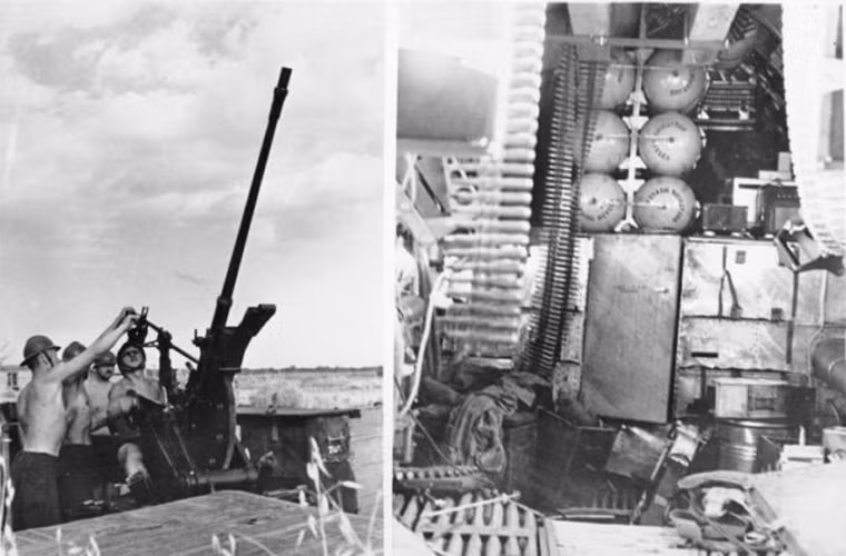 Các máy bay ném bom B-24 sẽ phải đối mặt với khẩu đội pháo phòng không Flak 88 của Đức. Nguồn ảnh: WHO