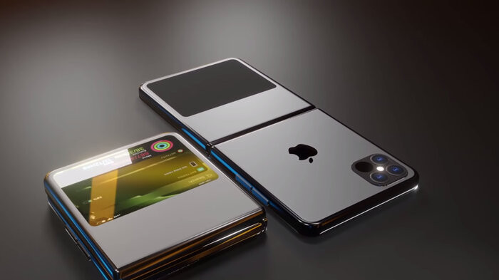 Để để chiều lòng các iFan đang trông đợi một sản phẩm đột phá từ Apple, các nhà thiết kế từ ConceptsiPhone mới đây đã tạo ra một bản thiết kế iPhone 12 Flip đẹp tuyệt vời với màn hình có thể gập gọn. (Ảnh: ConceptsiPhone)