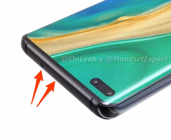 Mate 40 được trang bị một màn hình kích thước lớn khoảng 6.4 inch với thiết kế camera selfie "nốt ruồi" kép. Đây vẫn là một màn hình "thác nước" (waterfall) với hai cạnh bên được làm cong tràn ra thân máy. Kích cỡ tổng thể của Mate 40 được cho là 158.6 x 72.5 x 8.9mm (10.4mm bao gồm cả độ dày của cụm camera chính).