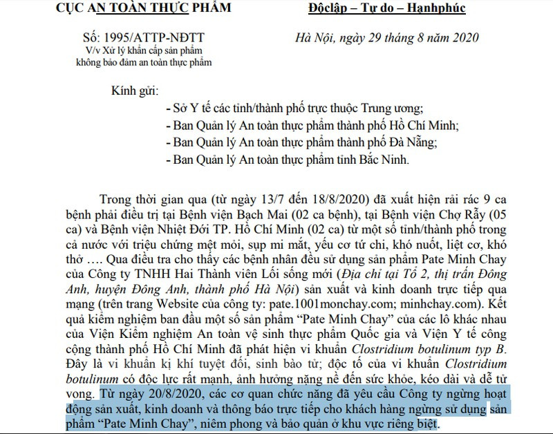 Yeu cau ngung tu 20/8, pate Minh Chay van san xuat den 28/8?-Hinh-2