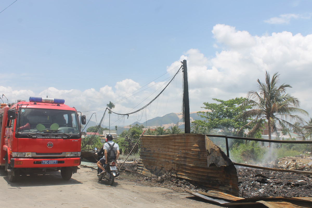 Hiện trường vụ cháy.