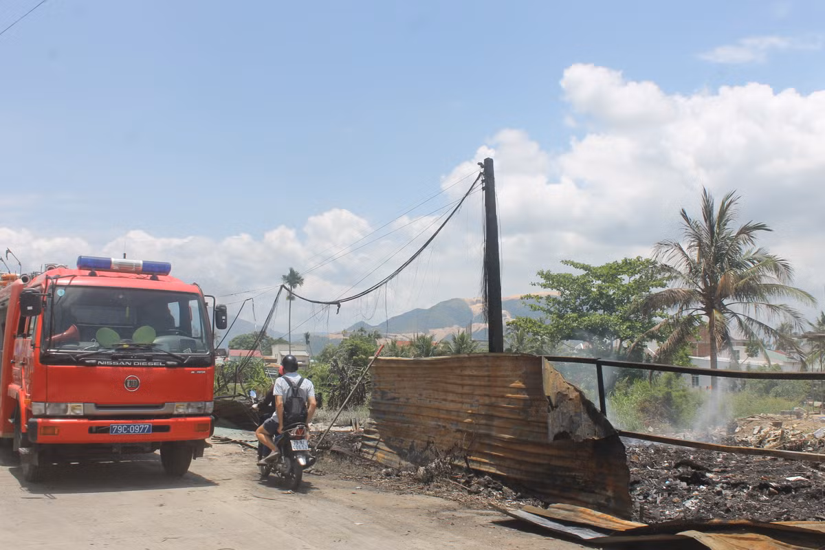 Hiện trường vụ cháy.