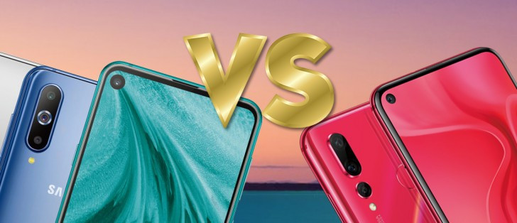 Cơn bão smartphone tai thỏ và giọt nước qua đi, những xu hướng mới lại tiếp tục nổi lên. Điển hình là thiết kế “nốt ruồi” vô cùng lạ lùng của Samsung A8s hay Huawei Nova 4. Điểm chung của hai mẫu smartphone này là camera trước được đặt bên trong màn hình, che đi một phần hiển thị. Đó sẽ là một dấu tròn màu đen, khá giống với những nốt mụn ruồi.