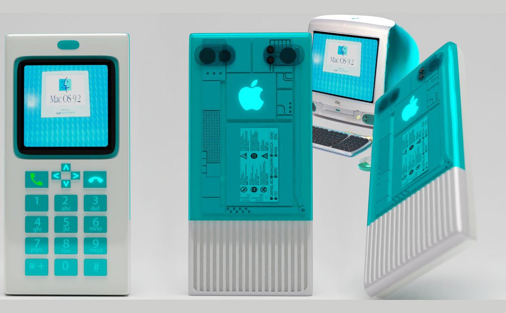 Ở một diễn biến khác, phiên bản cải tiến của iPhone 198x được bổ sung cụm 4 phím điều hướng, 2 nút nhận và từ chối cuộc gọi. Mặt lưng được ốp nhựa trong suốt nhiều màu để người dùng có thể thấy xuyên thấu những bảng mạch, con chip ở bên trong, tương tự những chiếc iMac G3 từng một thời làm mưa làm gió cả thế giới.