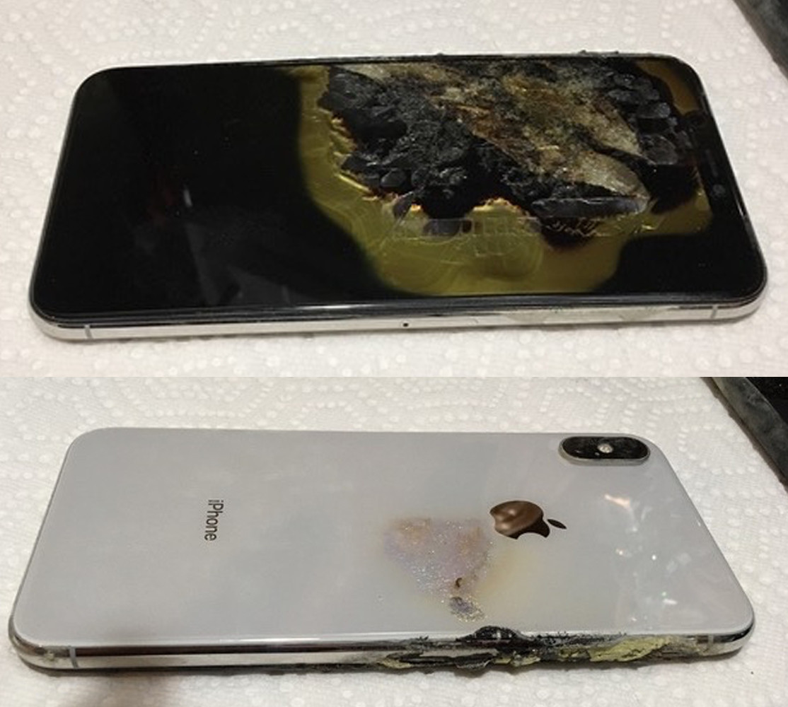 Thế hệ iPhone XS Max mới nhất của Apple cũng không thoát khỏi phốt cháy nổ. Hồi tháng 12/2018, chiếc smartphone của một người đàn ông ở bang Ohio, Mỹ đã đột ngột bốc cháy ngay trong túi. Khi đang ăn trưa, Josh Hillard giật mình ngửi thấy mùi khét và cảm thấy nóng ở phần đùi. Ngay khi bỏ ra, chiếc iPhone XS Max mới mua được 3 tháng lập tức xì khói màu vàng xanh. Dù đám cháy đã được dập tắt ngay lập tức, nhưng vụ tai nạn vẫn để lại một dấu cháy xém to trên quần, giày và tất của người đàn ông. Đại diện cửa hàng Apple Store đã đồng ý đổi cho Josh một chiếc iPhone mới khác, tuy nhiên do quá sợ sẽ bị cháy nổ, người đàn ông đã từ chối lời đề nghị.