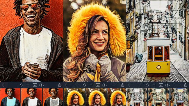  Visionist: Ứng dụng này có khá nhiều điểm tương đồng với Prisma. Chúng đều sử dụng một mạng lưới thần kinh để biến đổi những bức ảnh thành các tác phẩm rất “Art”. Điểm khác biệt chính là Visionist cho phép bạn can thiệp vào mức độ “ảo diệu” của các chỉnh sửa, còn ứng dụng Prisma thì không, và nhiều khi, Prisma sẽ cho ra các bức ảnh ảo quá đà không mong muốn. Tuy ở phiên bản miễn phí, Visionist chỉ cung cấp cho người dùng 10 hiệu ứng (ở bản trả phí là 60 hiệu ứng khác nhau, với mức giá 1,99 USD), nhưng chúng vẫn rất hữu hiệu trong việc cho ra đời các sản phẩm nghệ thuật siêu thực ảo diệu.